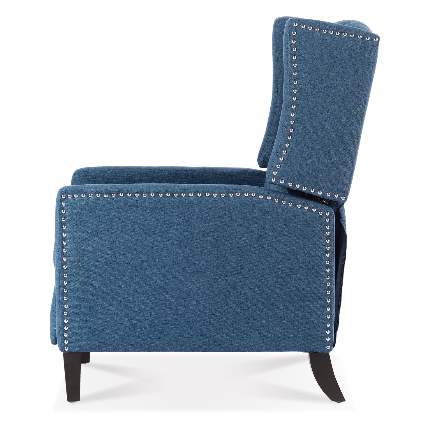 27.16” Wide Manual Wing Chair Recliner - Comfortable Upholstered Armchair for Living Room, Home Theater, Bedroom - Stylish Classic Design
