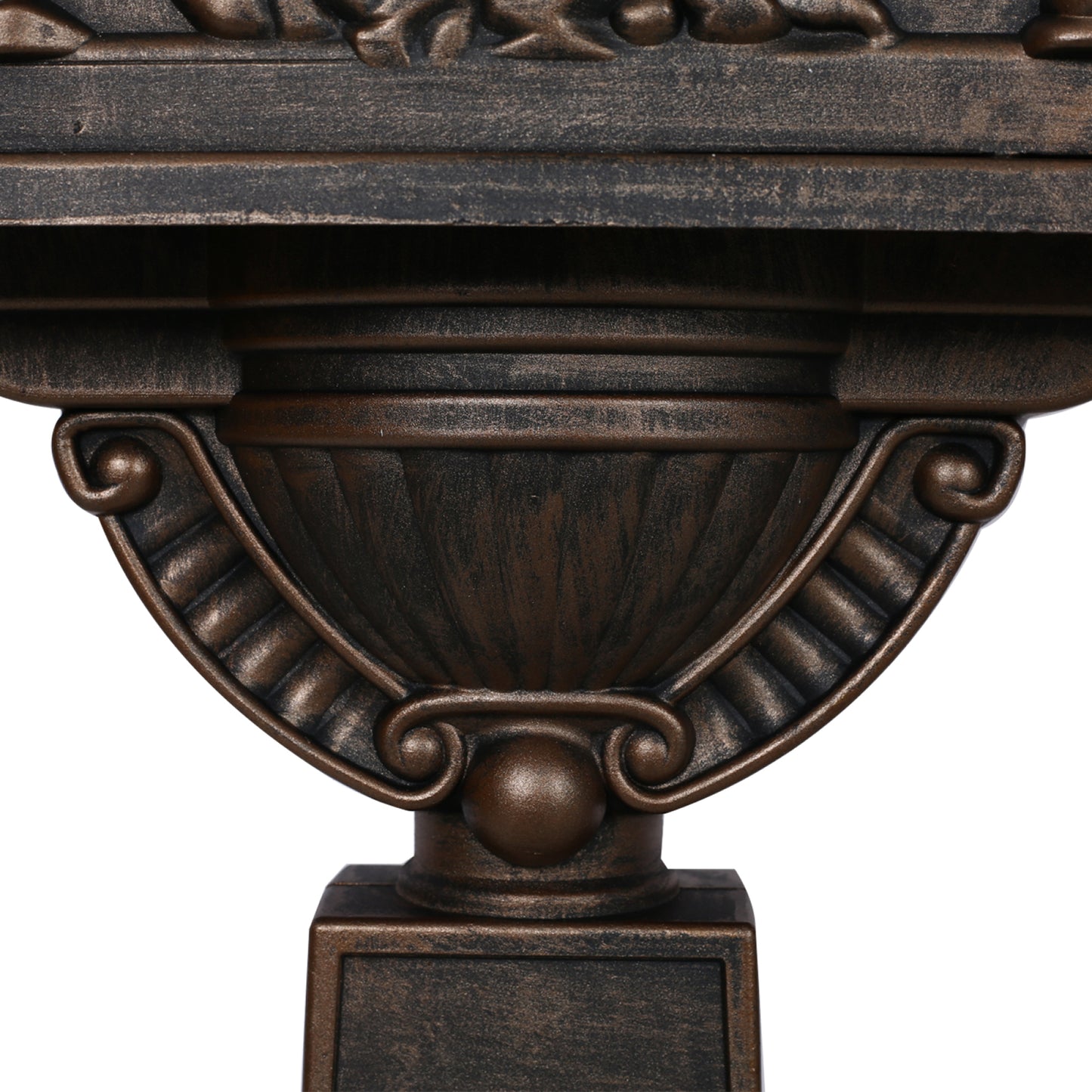 Cast Aluminum Postal Box, Durable Bronze Mailbox for Home & Office, Secure Outdoor Mail Storage, Rustic Design