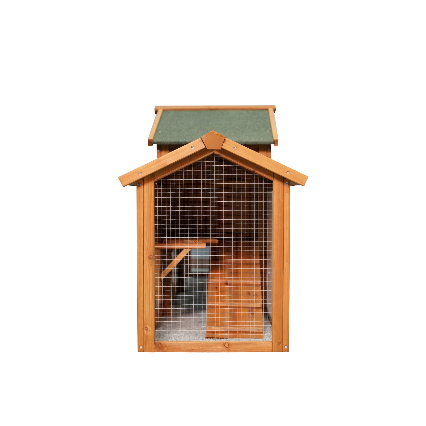 Extra Large 79.5 Bunny Cage with 2 Runs, Small Animal Habitat for Guinea Pigs & Hamsters, Removable Tray, Two-Tier Design, Waterproof Roof