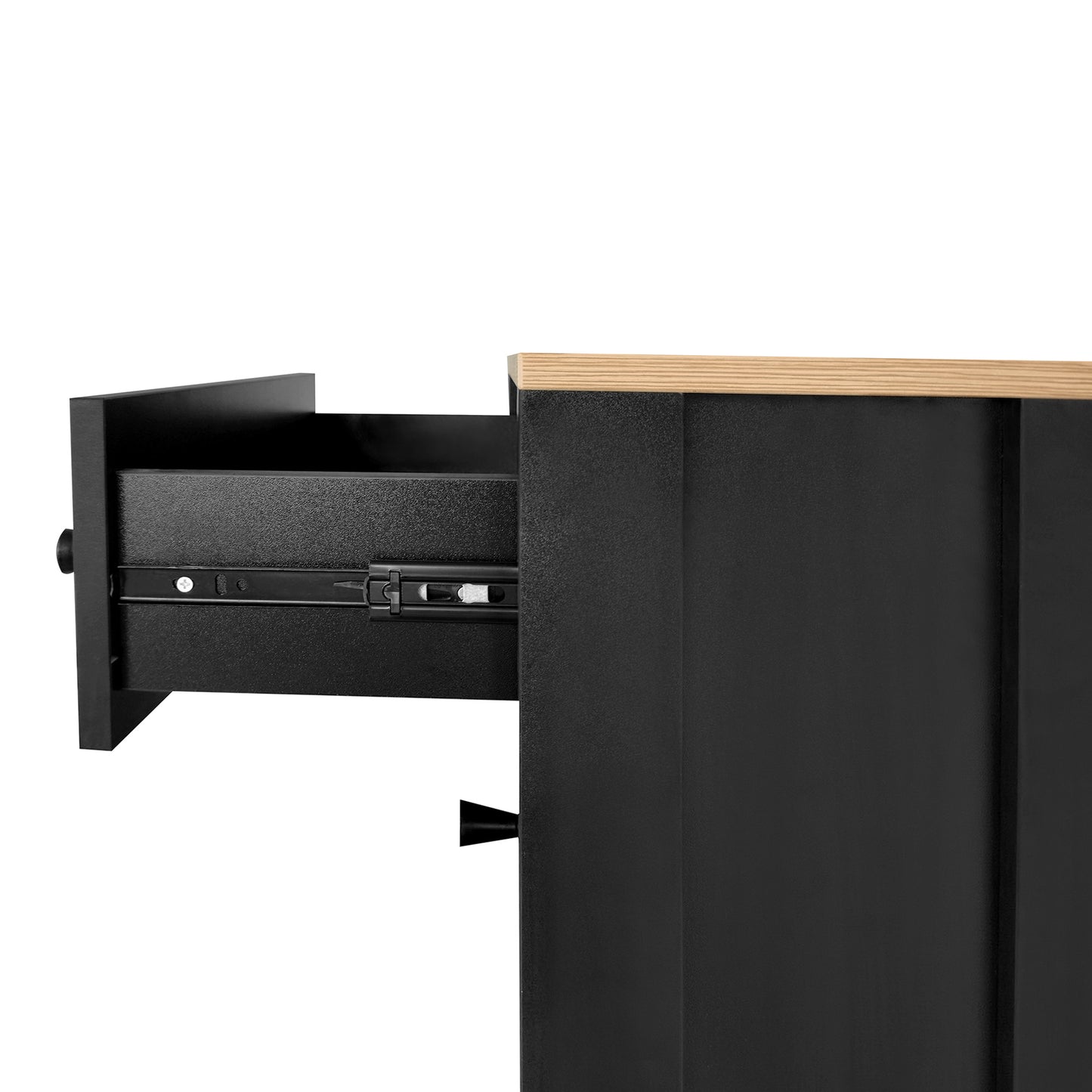 Stylish Entryway Shoe Cabinet with 2 Flip Drawers Adjustable Panel Black Wood Grain Finish