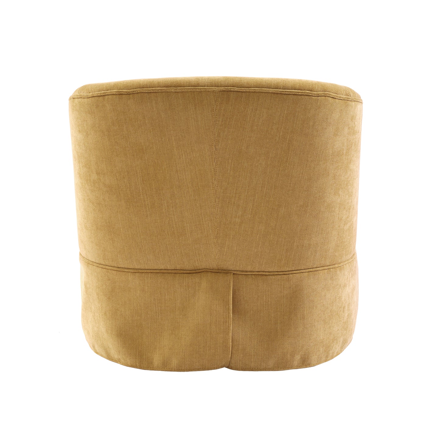 360-degree Swivel Accent Armchair Linen Blend MUSTED YELLOW