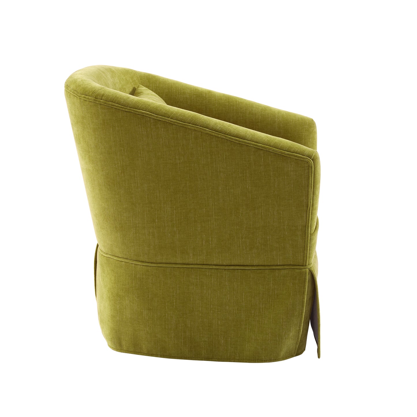 360-degree Swivel Accent Armchair Linen Blend FRUIT GREEN