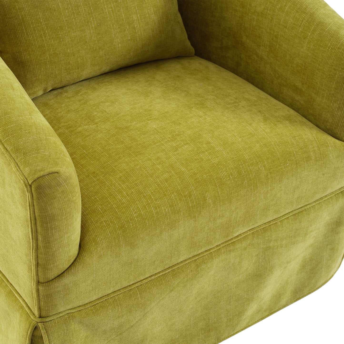 360-degree Swivel Accent Armchair Linen Blend FRUIT GREEN