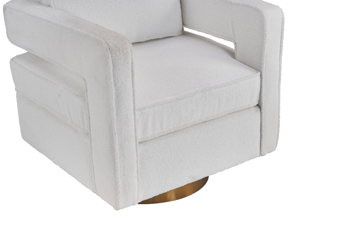 Modern 360 Degree Swivel Barrel Chair for Living Room Accent Small Armchair for Nursery Office Bedroom Hotel