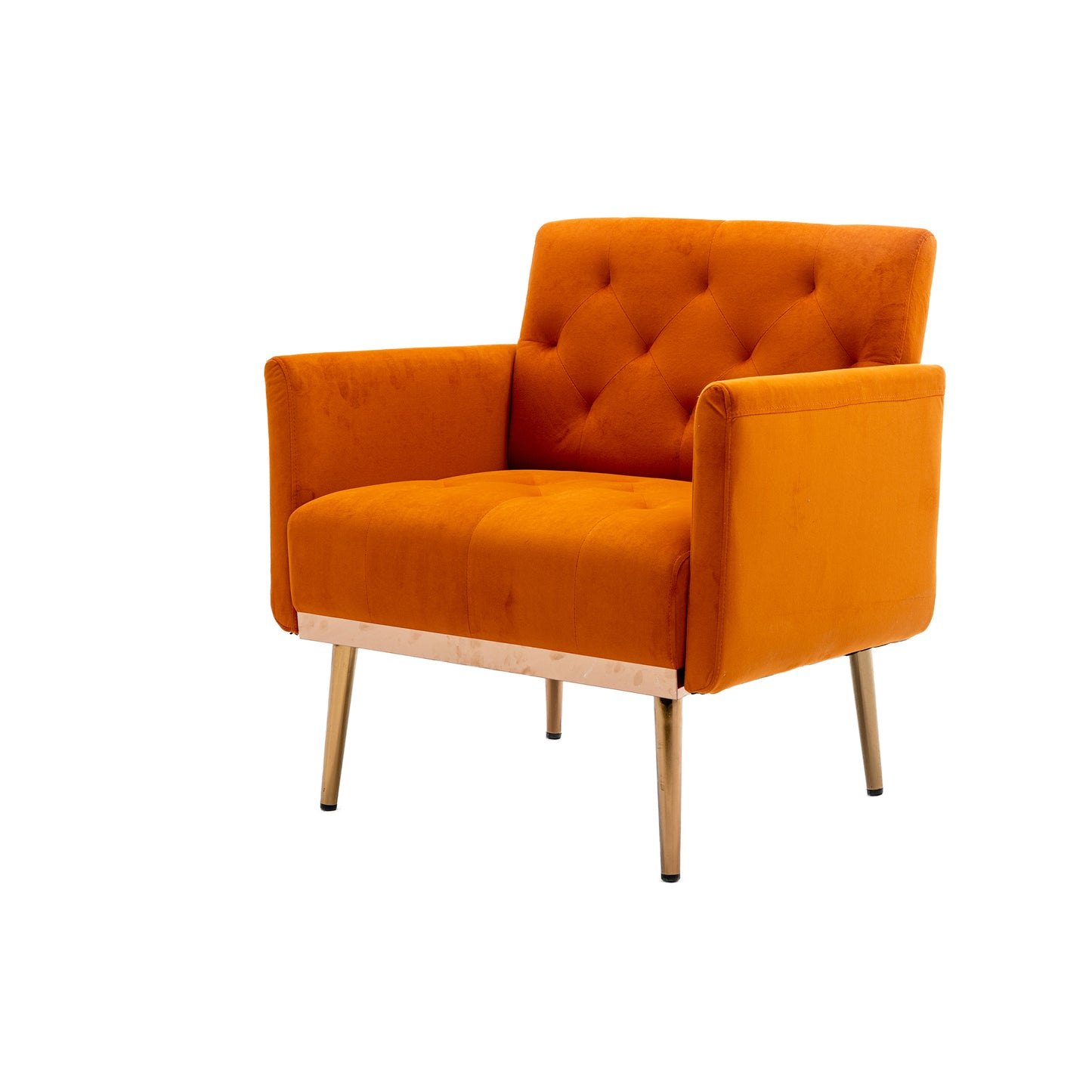 Accent Chair ,leisure single sofa with Rose Golden feet