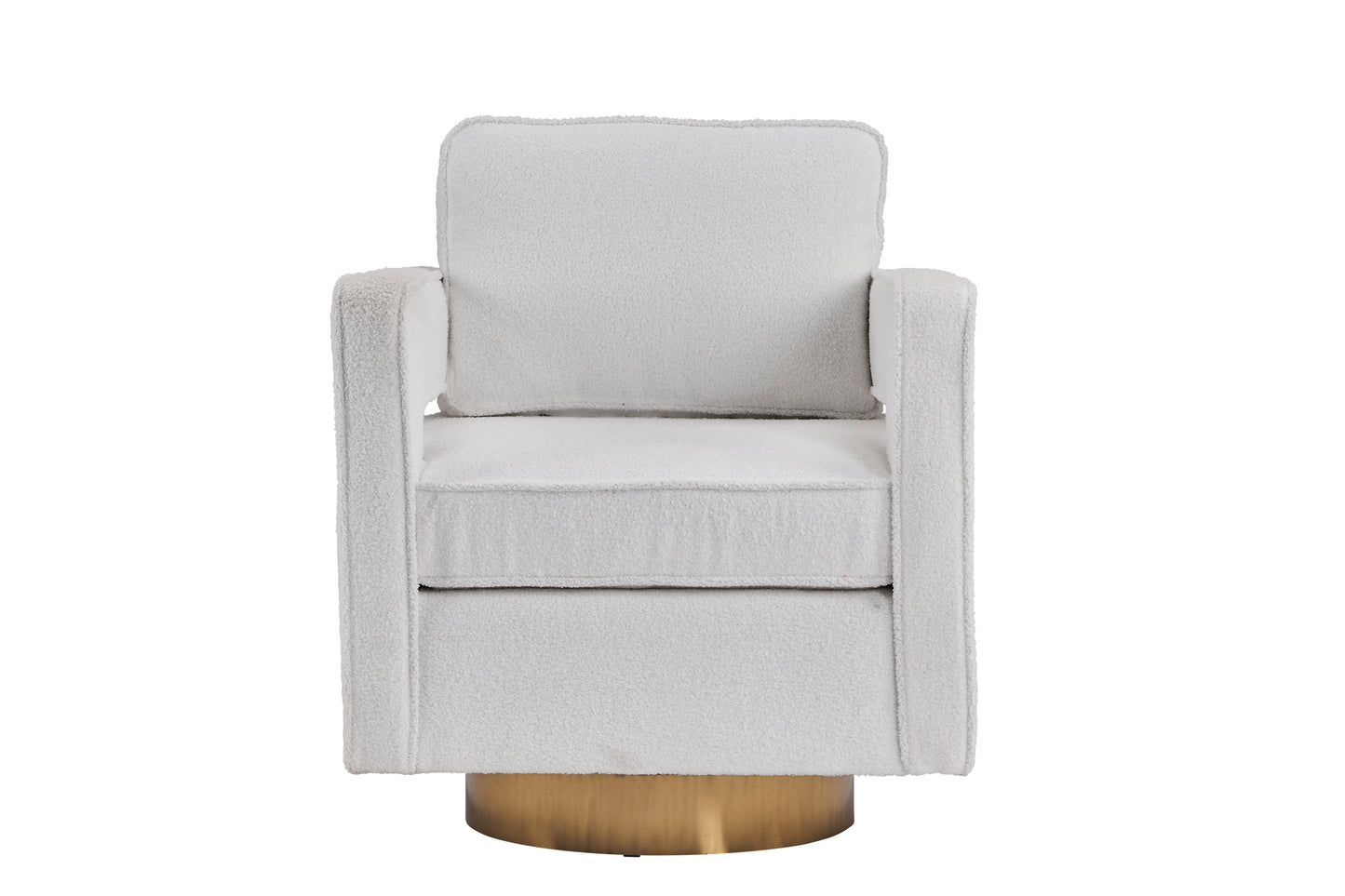 Modern 360 Degree Swivel Barrel Chair for Living Room Accent Small Armchair for Nursery Office Bedroom Hotel