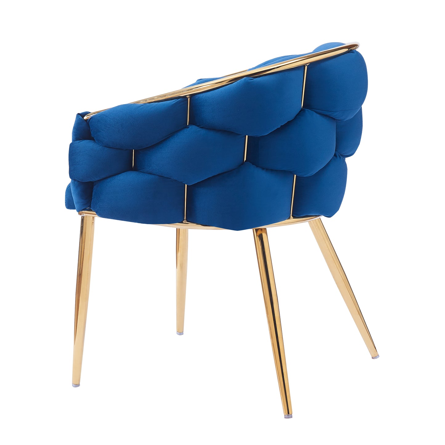 Luxury Handmade Accent Chair with Gold Legs, Modern Velvet Armchair for Living Room and Bedroom