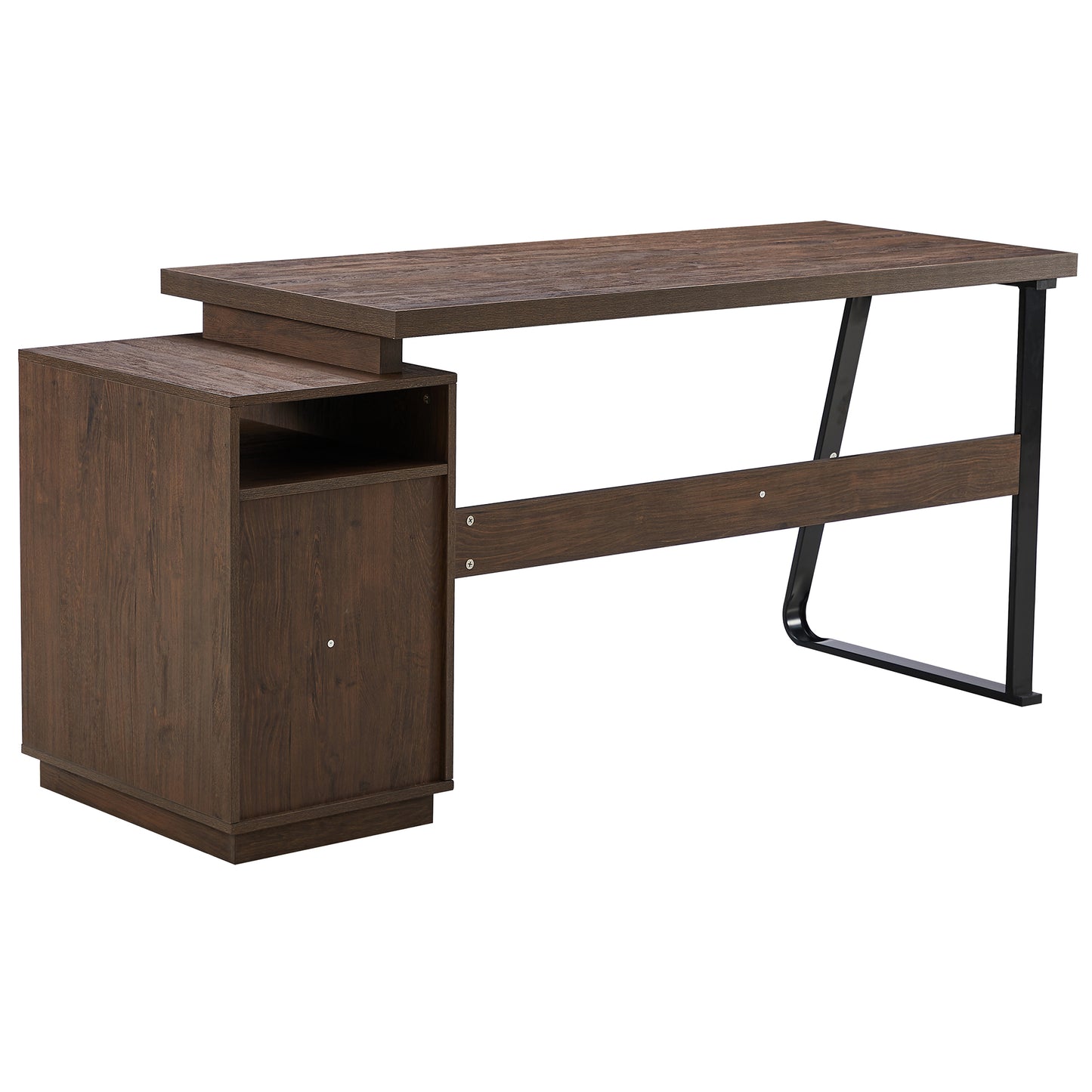 Home Office Computer Desk with Drawers and Hanging File Storage 65 Inch Writing Study Table for Workspace Organization