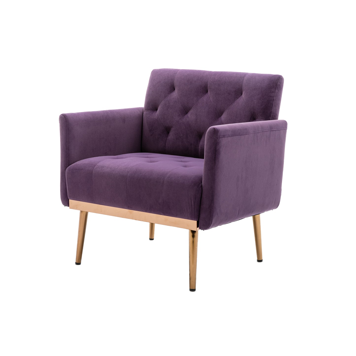 Accent Chair ,leisure single sofa with Rose Golden feet