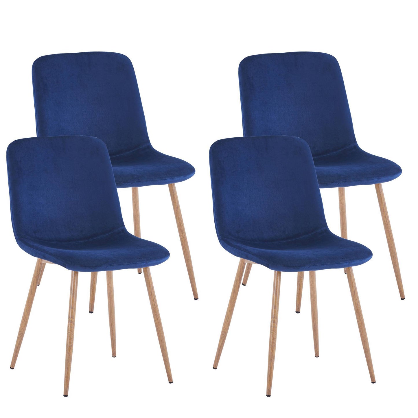 Dining Chair 4PCS(BLUE),Modern style,New technology.Suitable for restaurants, cafes, taverns, offices, living rooms, reception rooms.