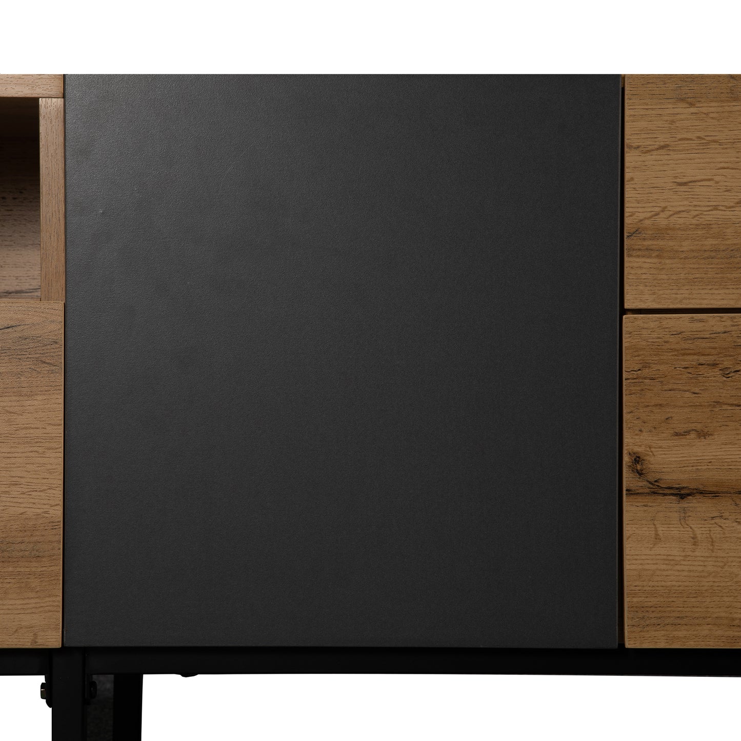 Elegant Modern TV Stand for 80 Inch TV with Double Storage Media Console Entertainment Center and Drop Down Door