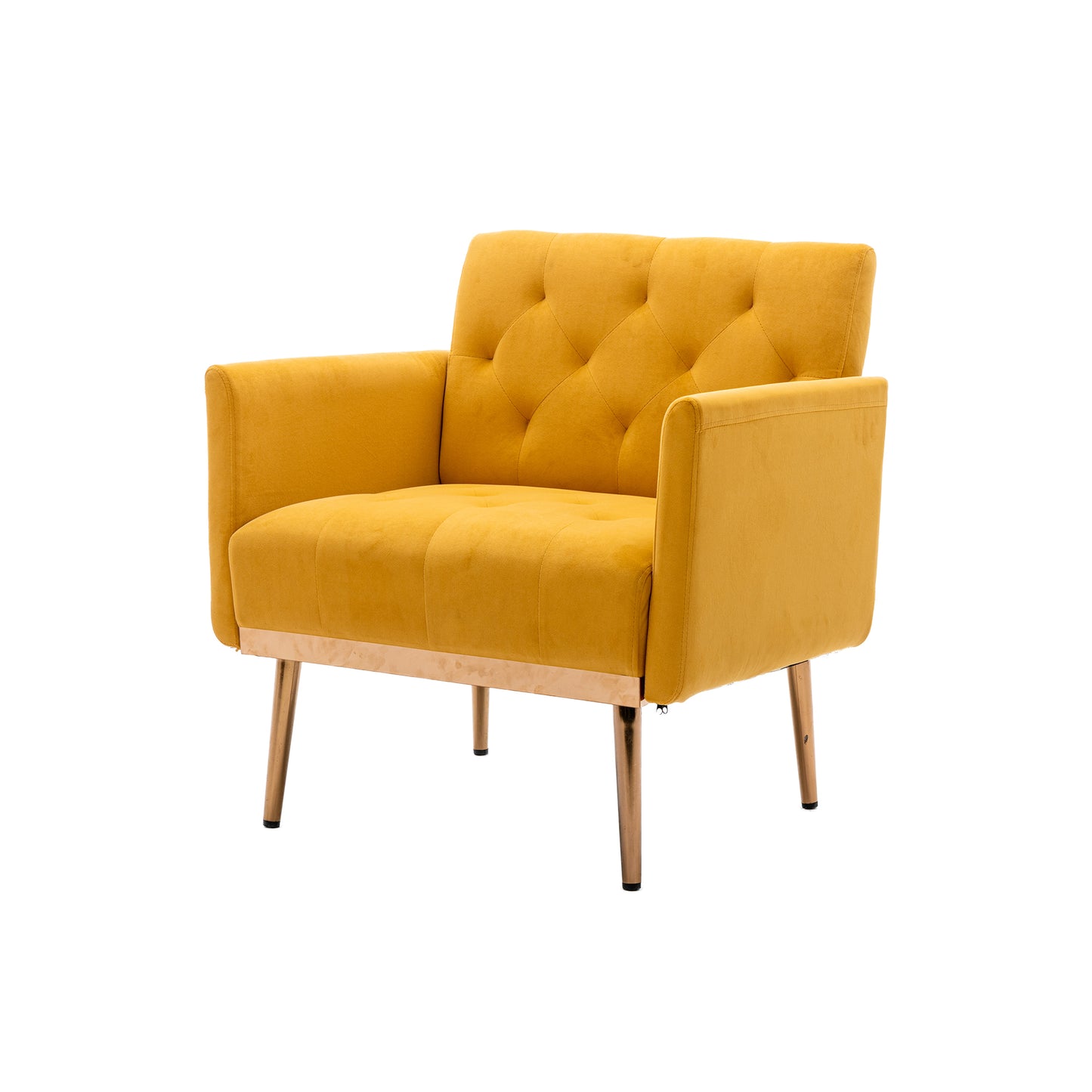 Accent Chair ,leisure single sofa with Rose Golden feet