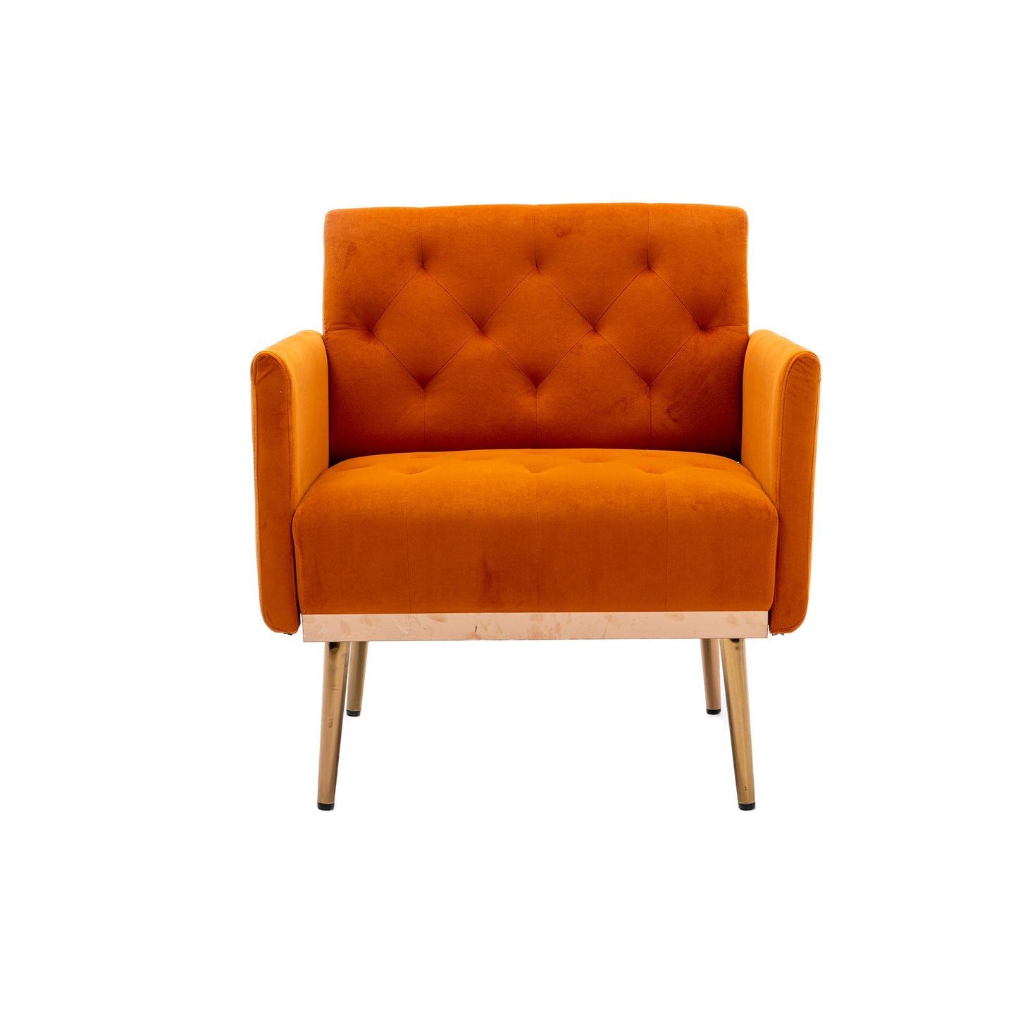Accent Chair ,leisure single sofa with Rose Golden feet