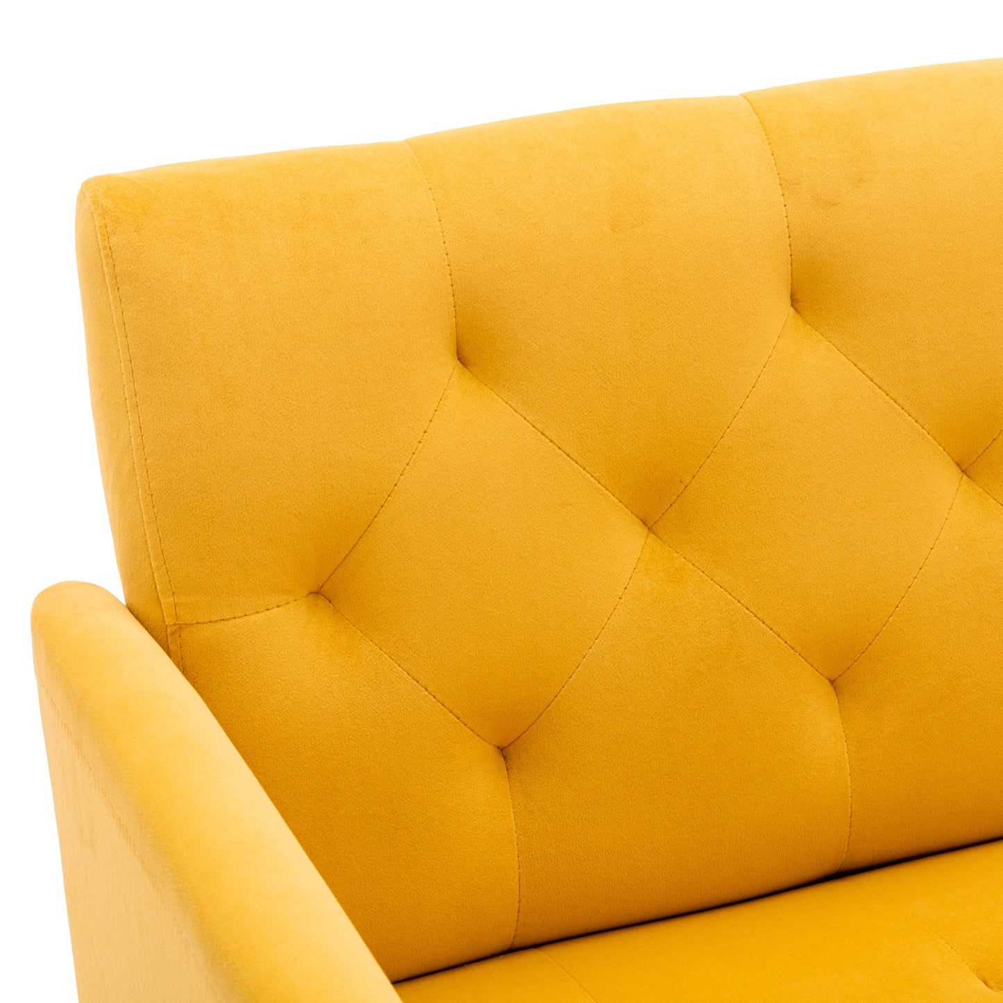 Accent Chair ,leisure single sofa with Rose Golden feet