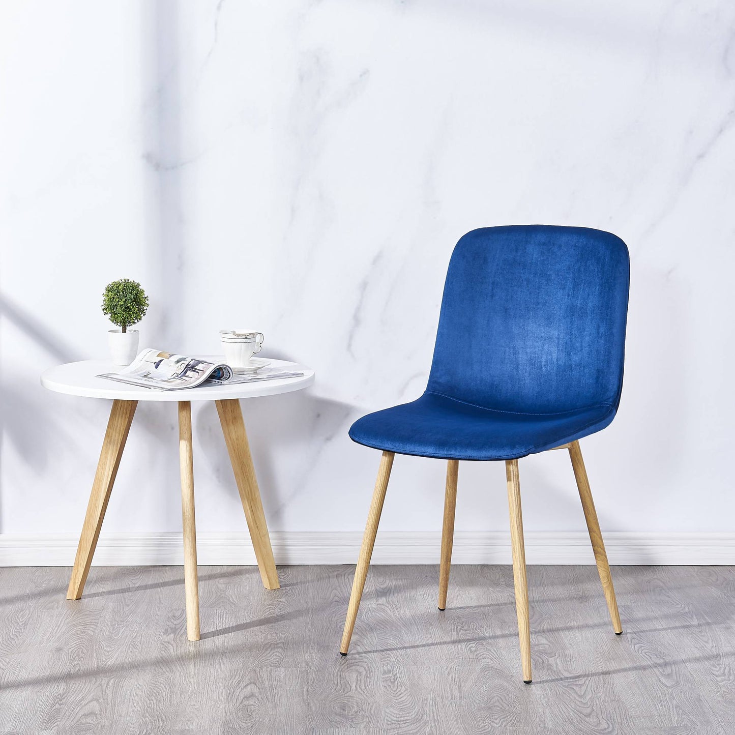 Dining Chair 4PCS(BLUE),Modern style,New technology.Suitable for restaurants, cafes, taverns, offices, living rooms, reception rooms.