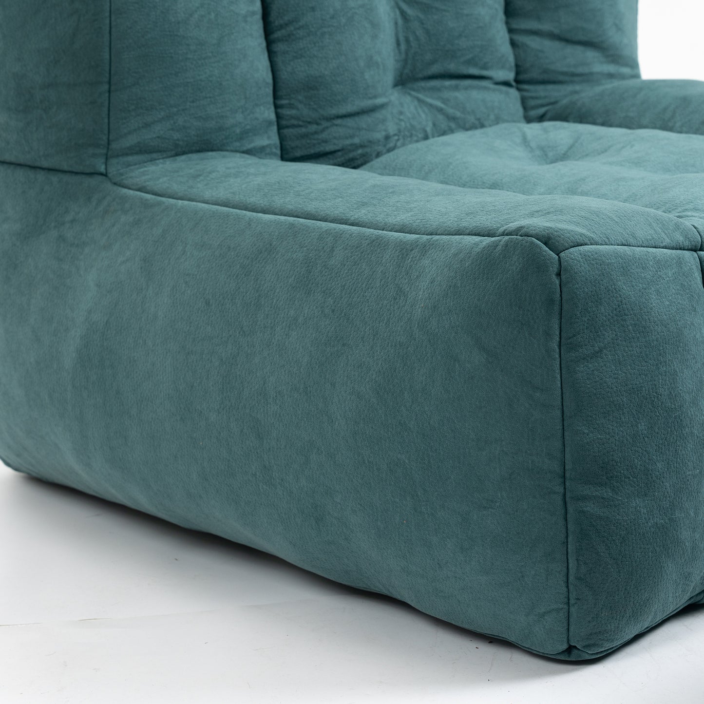 Memory Foam Bean Bag Chair with Ottoman for Adults and Kids, Soft Modern Sofa for Living Room and Bedroom