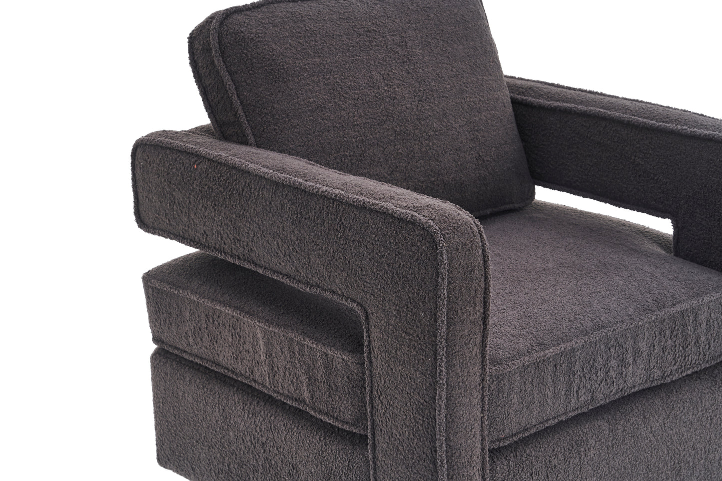 Modern 360 Degree Swivel Barrel Chair for Living Room Accent Small Armchair for Nursery Office Bedroom Hotel