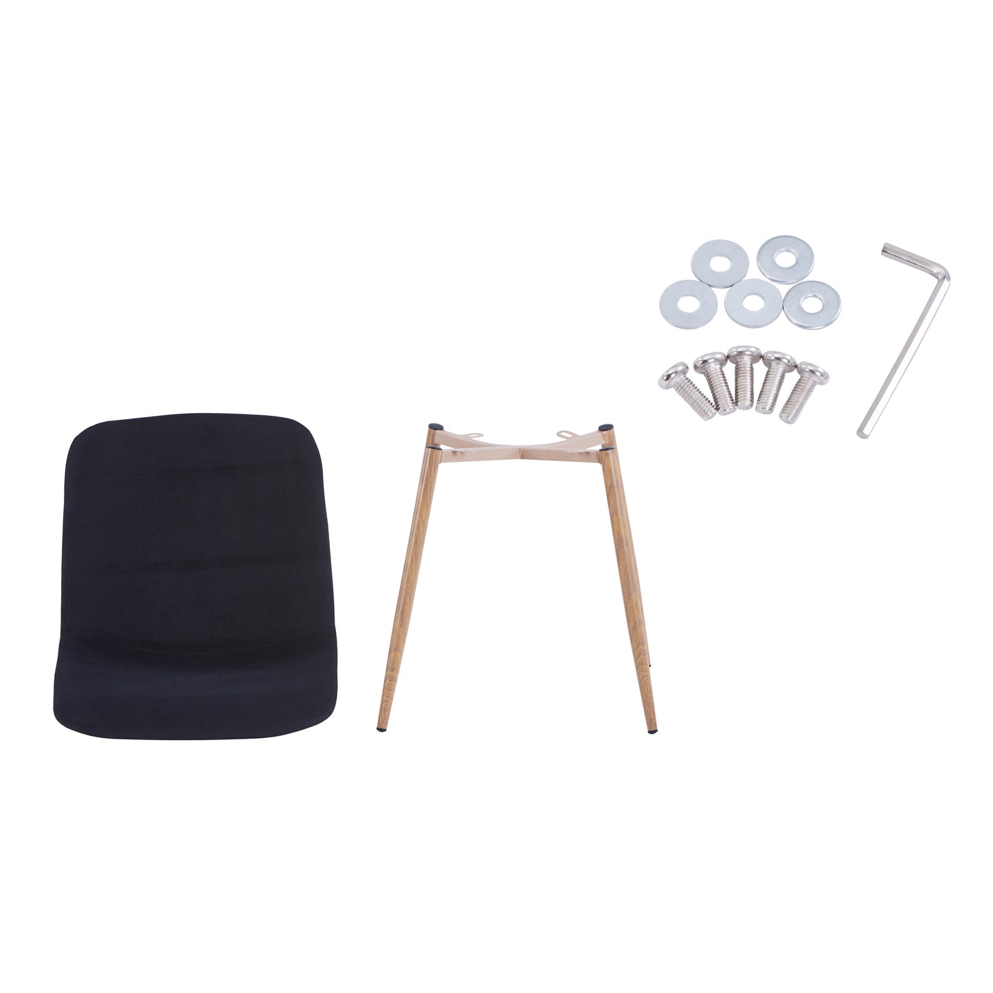 DINING CHAIR BALCK 1PC/1CTN