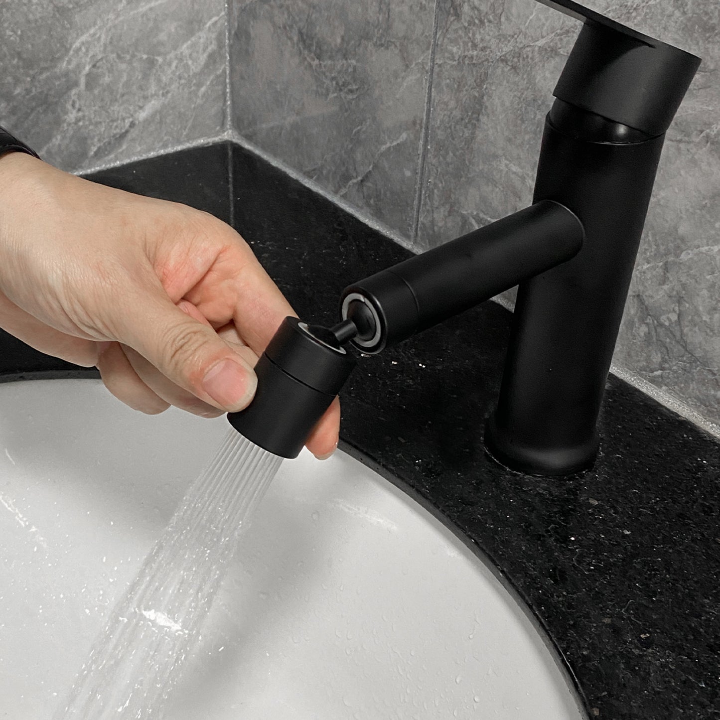 Single Handle Bathroom Vanity Sink Faucet - Modern Waterfall Design, Chrome Finish, Easy Install, Bathroom Accessories
