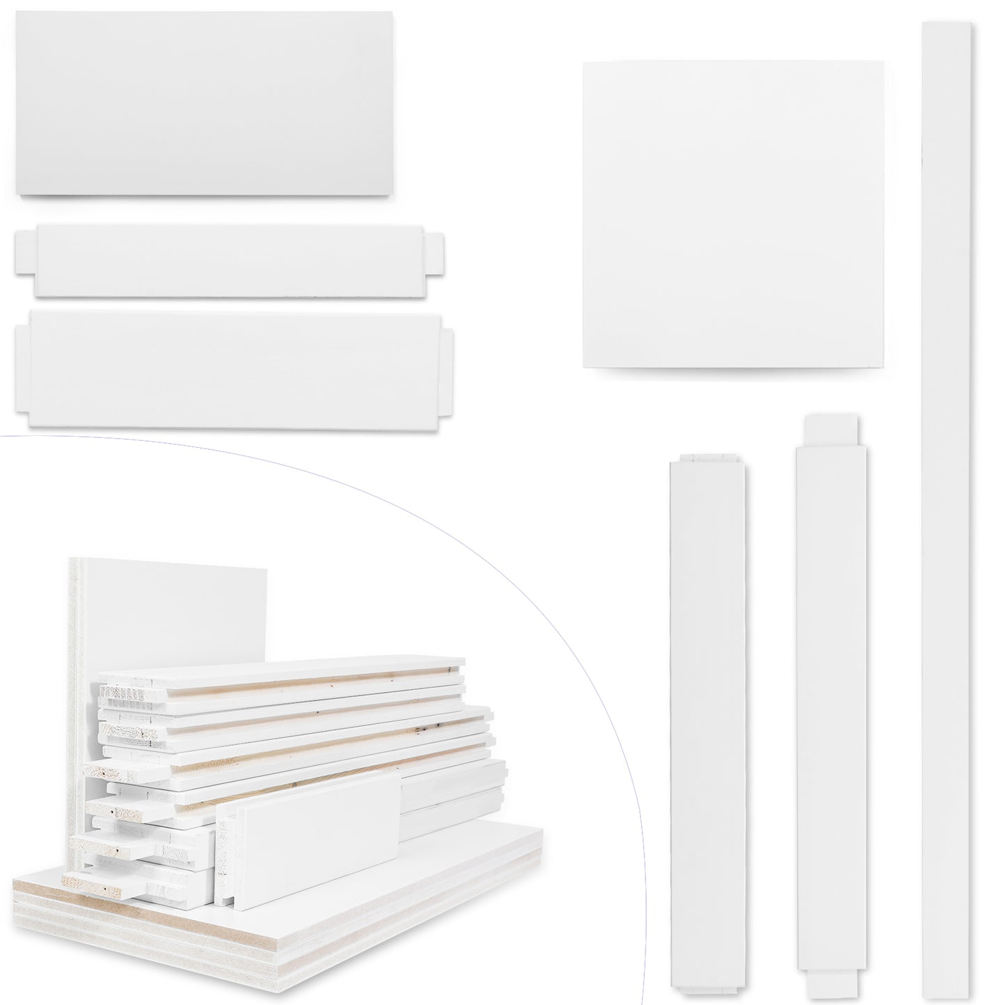 36x84 T Style Real Primed Door Slab Modern Interior Barn Door Waterproof Anti-Deformation Pre-Drilled DIY Panel Door