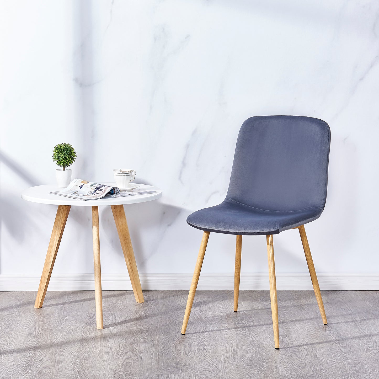 Dining Chair 4PCS(GRAY),Modern style,New technology.Suitable for restaurants, cafes, taverns, offices, living rooms, reception rooms.