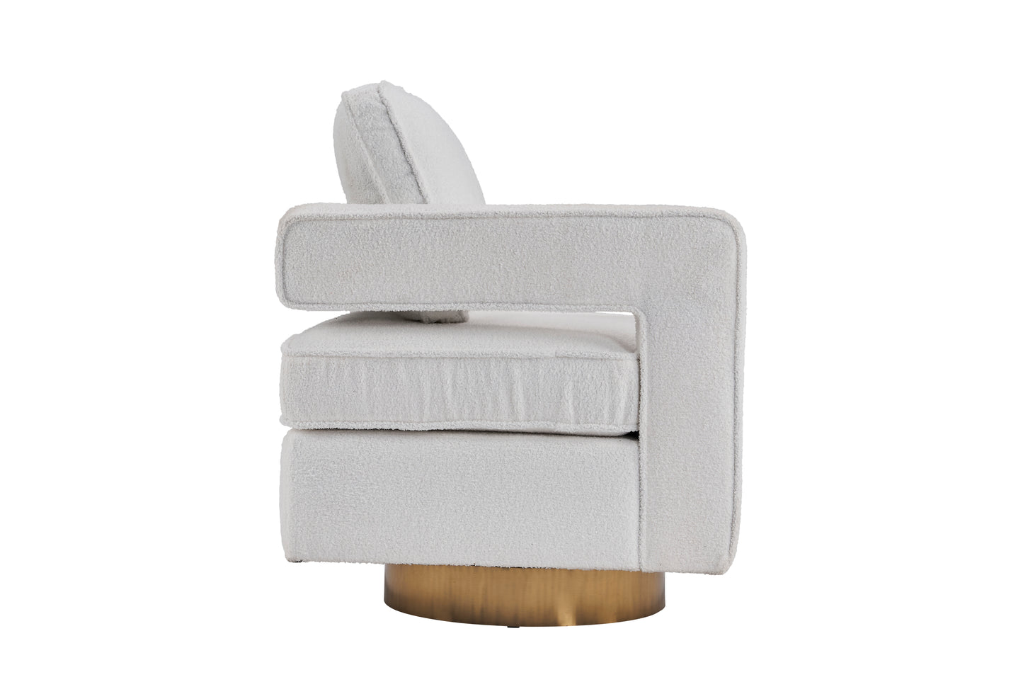 Modern 360 Degree Swivel Barrel Chair for Living Room Accent Small Armchair for Nursery Office Bedroom Hotel