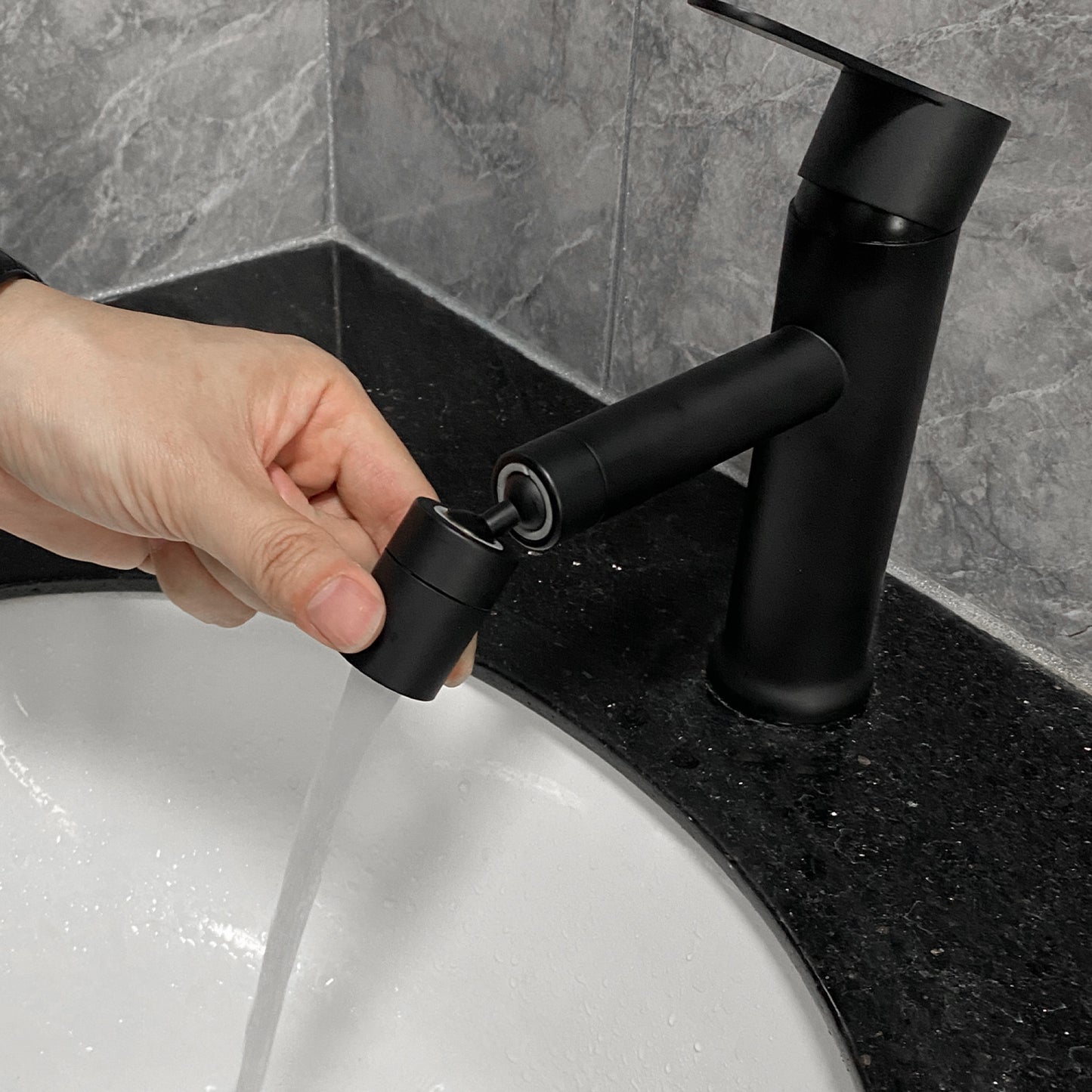Single Handle Bathroom Vanity Sink Faucet - Modern Waterfall Design, Chrome Finish, Easy Install, Bathroom Accessories