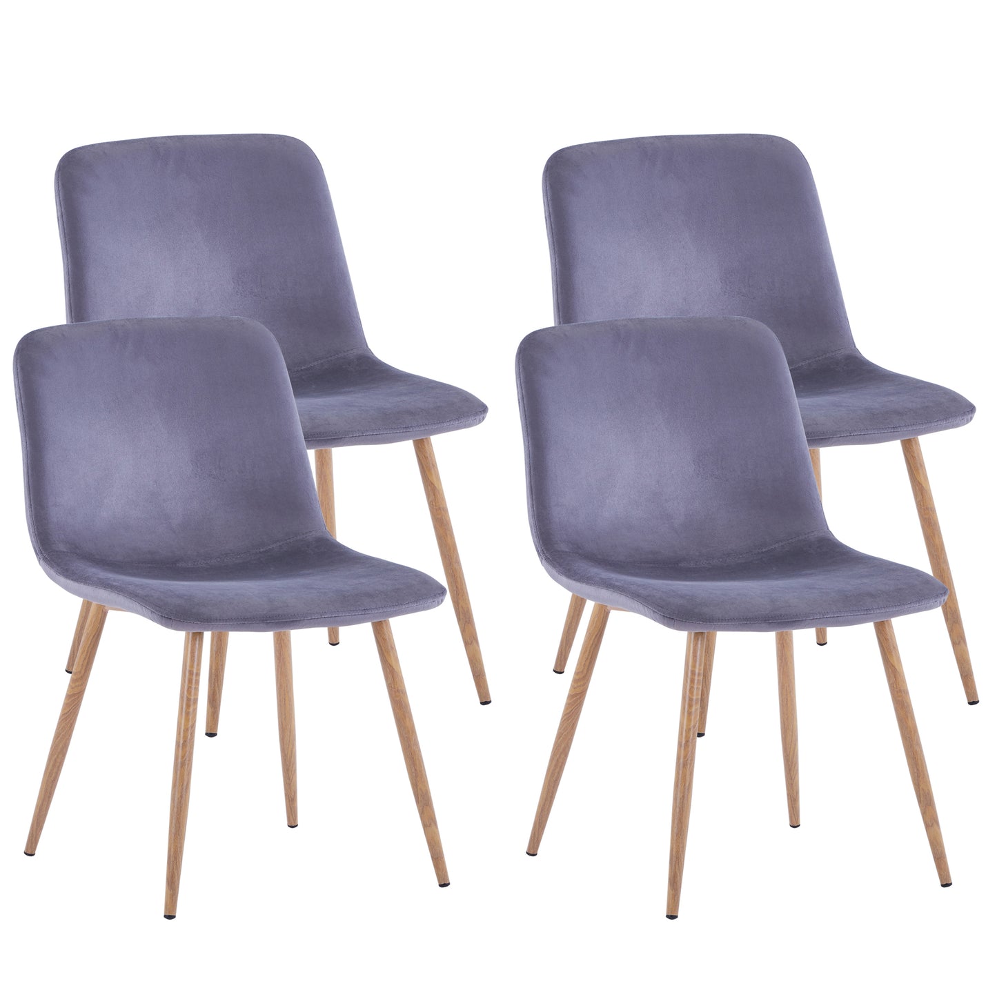 Dining Chair 4PCS(GRAY),Modern style,New technology.Suitable for restaurants, cafes, taverns, offices, living rooms, reception rooms.