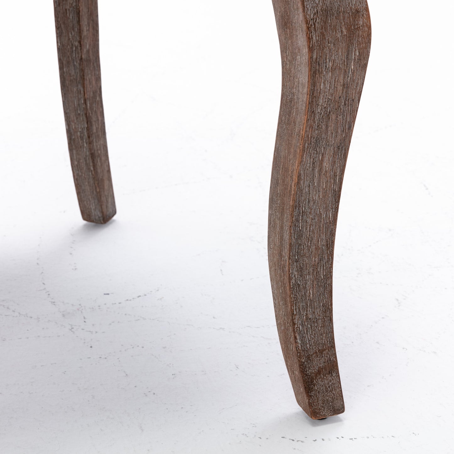 Ultra Side Dining Chair,Thickened fabric chairs with neutrally toned solid wood legs, Bronze nail head,Set of 2,Gray