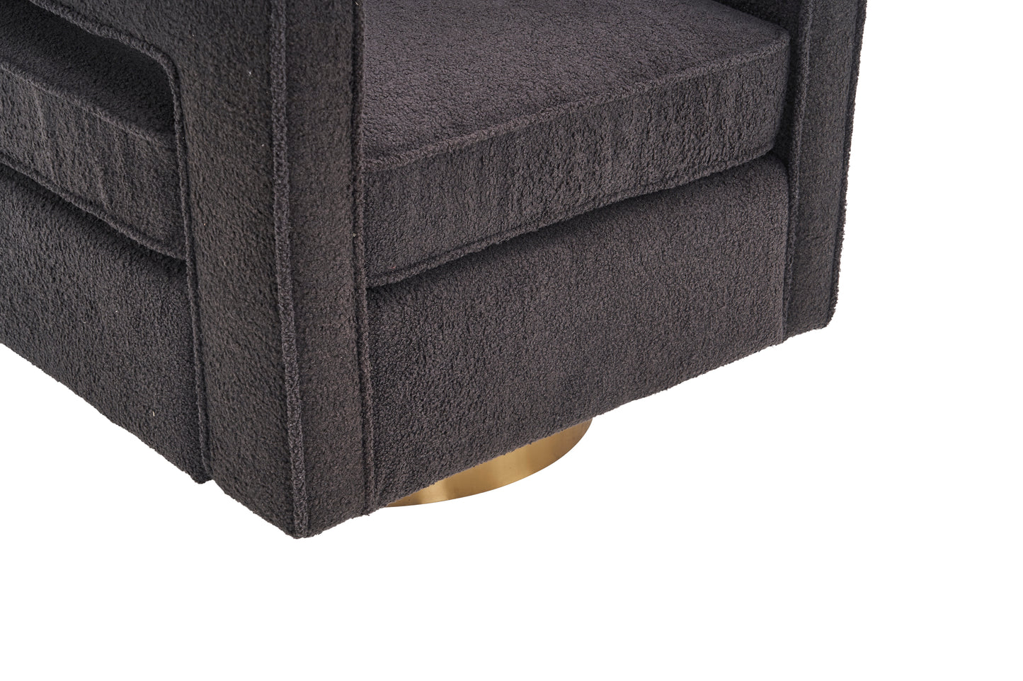 Modern 360 Degree Swivel Barrel Chair for Living Room Accent Small Armchair for Nursery Office Bedroom Hotel