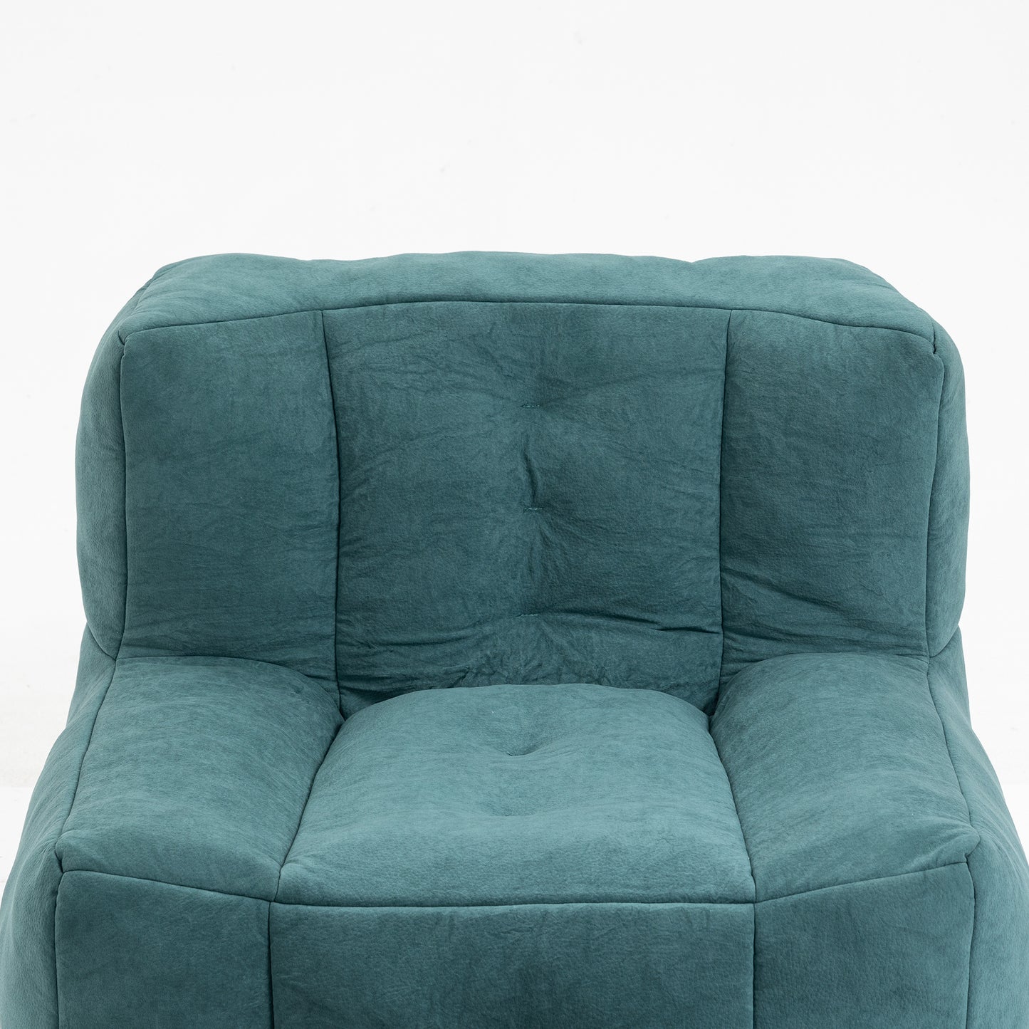 Memory Foam Bean Bag Chair with Ottoman for Adults and Kids, Soft Modern Sofa for Living Room and Bedroom