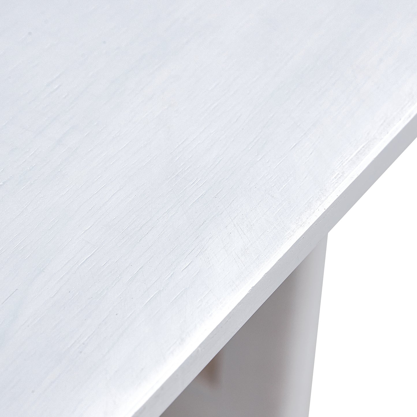 Chinese Style White Solid Wood Imitation Rattan Rectangular Coffee Table Small Living Room Low Table