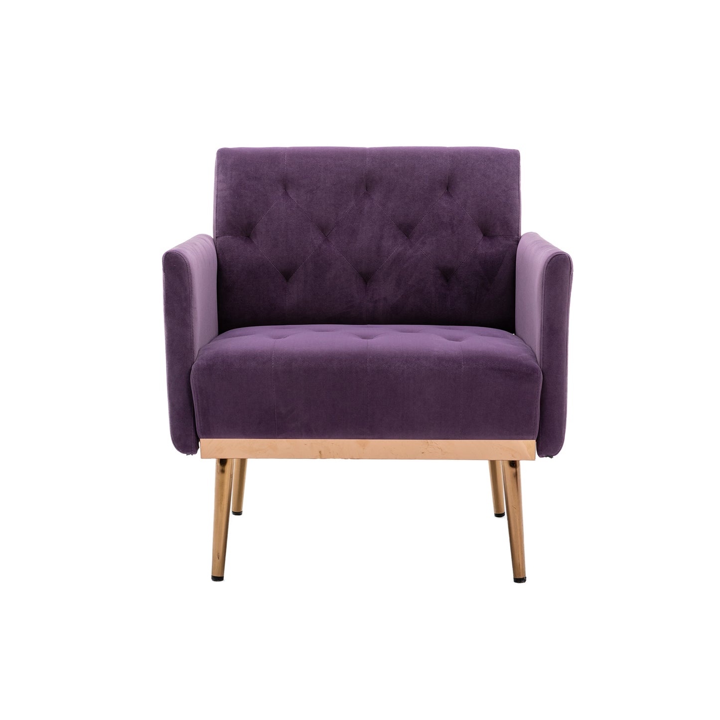 Accent Chair ,leisure single sofa with Rose Golden feet