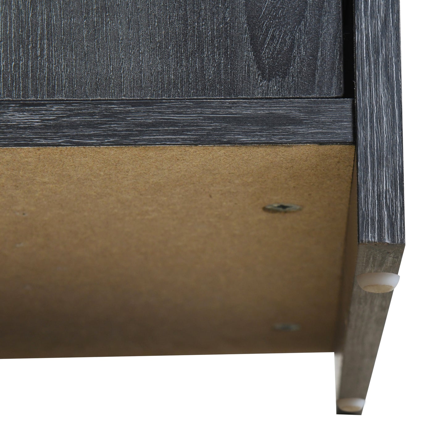 Retro 3-Door Accent Cabinet with Rattan Doors and Metal Handles for Living Room and Hallway Antique Black