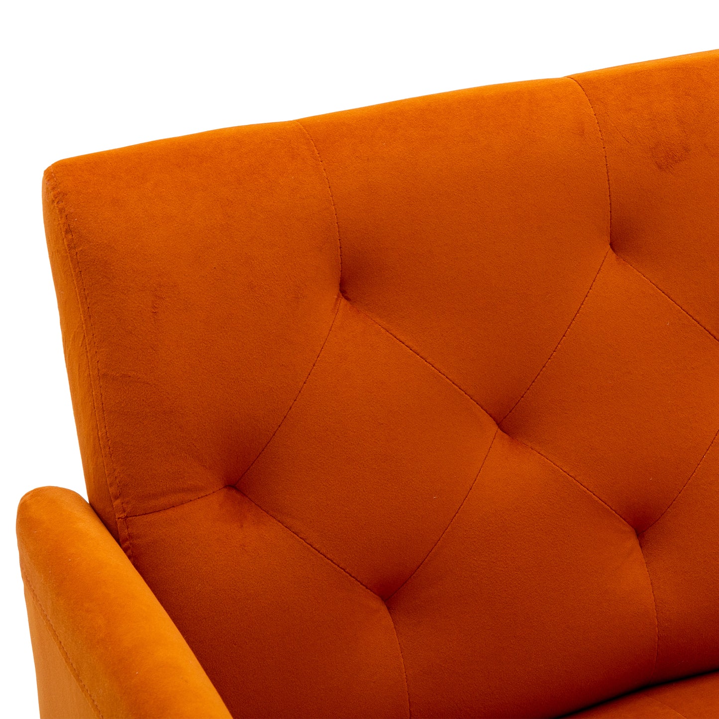 Accent Chair ,leisure single sofa with Rose Golden feet