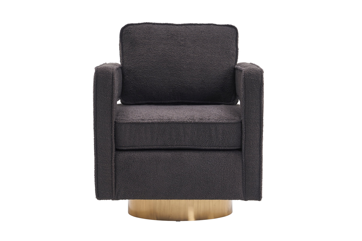 Modern 360 Degree Swivel Barrel Chair for Living Room Accent Small Armchair for Nursery Office Bedroom Hotel
