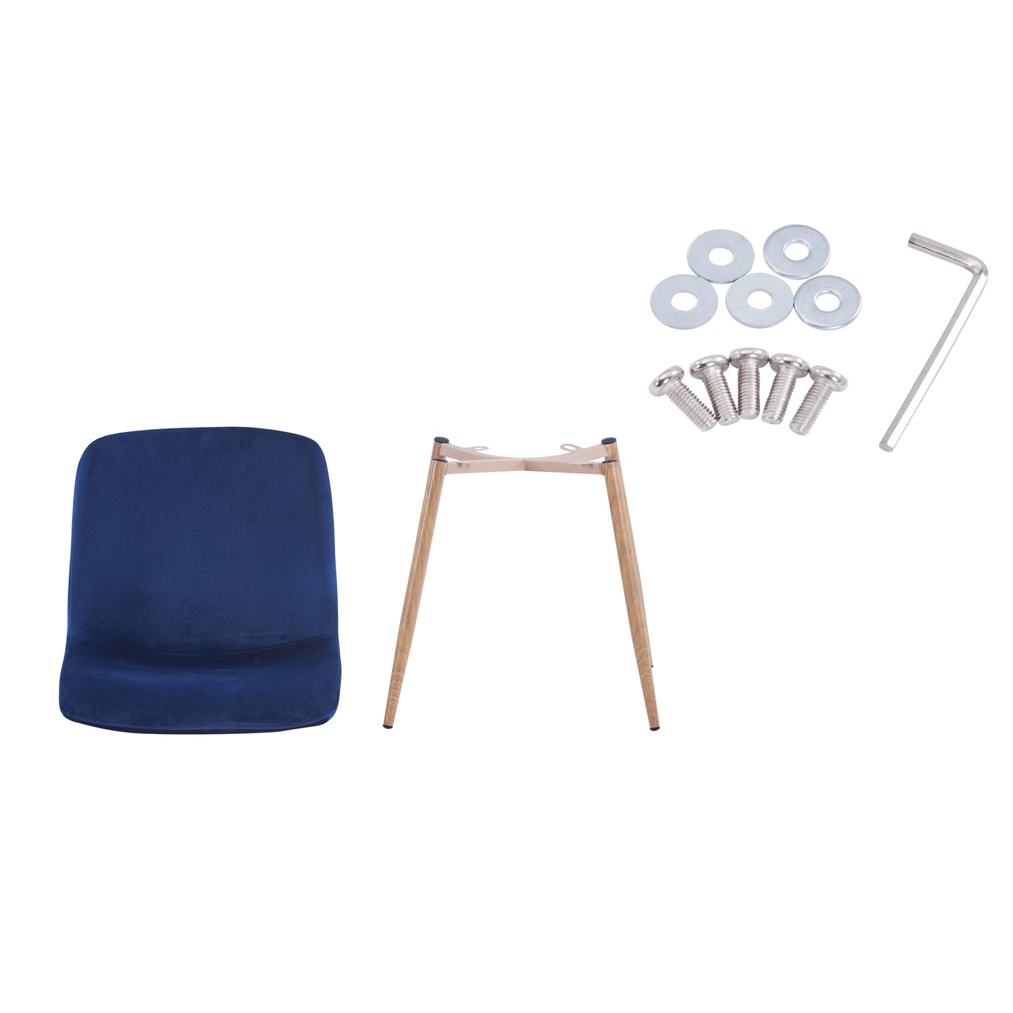 Dining Chair 4PCS(BLUE),Modern style,New technology.Suitable for restaurants, cafes, taverns, offices, living rooms, reception rooms.