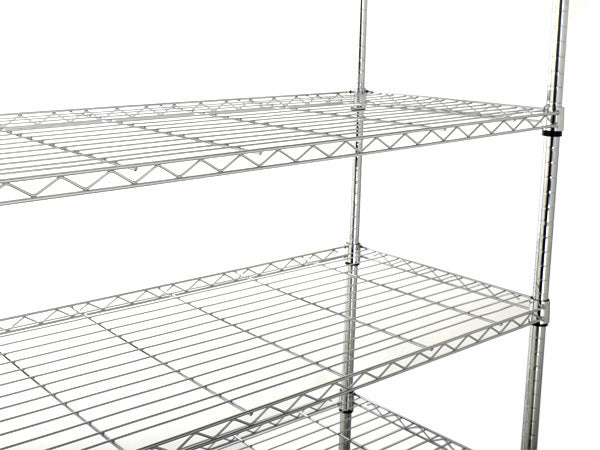 7 Tier Heavy Duty Wire Shelving Unit 2450 LBS Capacity Height Adjustable Metal Storage Shelves with Wheels for Garage and Kitchen