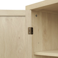 4 Door Storage Cabinet with 1 Drawer and 4 Adjustable Shelves for Home Office Organization