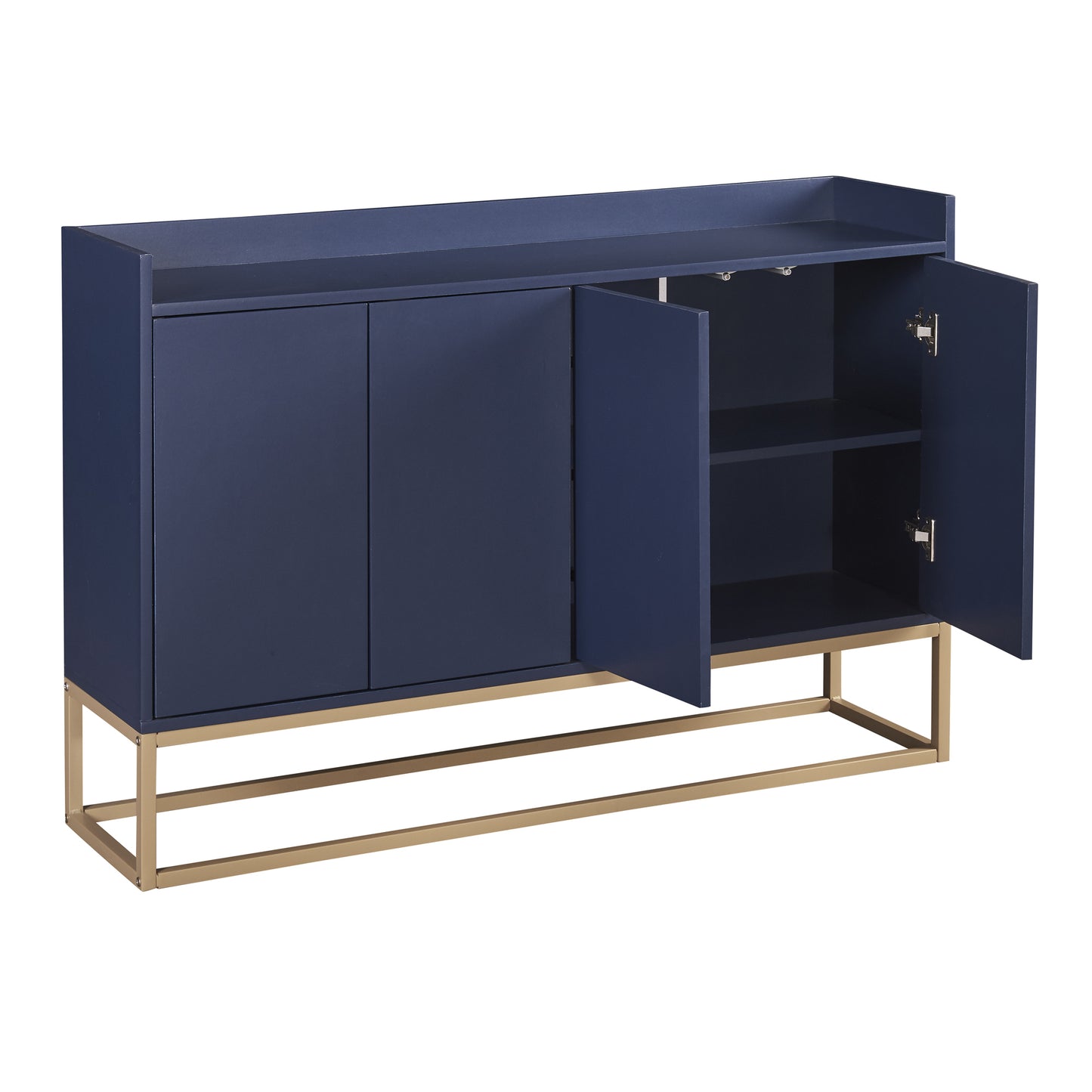 Modern Sideboard Elegant Buffet Cabinet Large Storage Space for Dining Room Entryway Navy