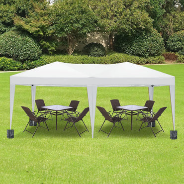 10x20 Pop Up Canopy with 6 Removable Sidewalls Portable Outdoor Shelter for Events Beach Weddings Camping UPF 50+