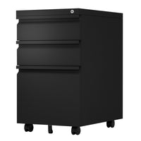 Metal 3 Drawer File Cabinet for Legal or Letter Files Office Home Storage Solution