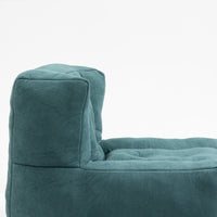 Memory Foam Bean Bag Chair with Ottoman for Adults and Kids, Soft Modern Sofa for Living Room and Bedroom