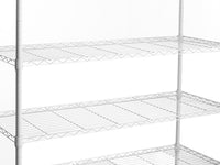 7 Tier Heavy Duty Wire Shelving Unit 2450 LBS Capacity Height Adjustable Metal Storage Rack with Wheels for Garage and Home Organization