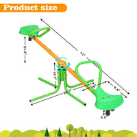 360 Degree Rotation Outdoor Kids Spinning Seesaw Teeter Playground Equipment