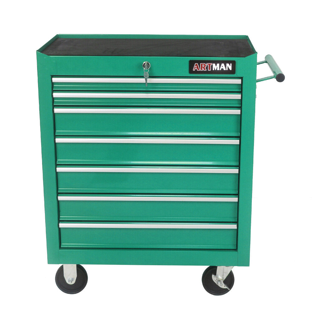 7 DRAWERS MULTIFUNCTIONAL TOOL CART WITH WHEELS