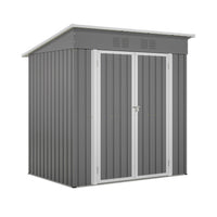 6'x4' Outdoor Metal Storage Shed for Garden Tools Lockable Door