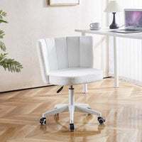 Fluffy Fuzzy Comfortable Makeup Vanity Chair, Swivel Desk Chair