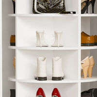 Rotating Shoe Rack Tower, 7-Tier Spinning Shoe Rack, 360° Revolve Shoe Organizer