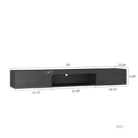 63" Floating TV Stand Wall Mounted Entertainment Center for 55-65 Inch TVs